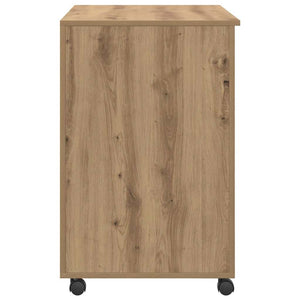 Γραφείο με Ρόδες Artisan Oak Επεξεργασμένο Ξύλο