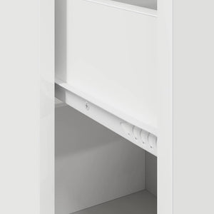 Πλαϊνό γραφείο με συρτάρι Λευκό 38 x 34 x 75 εκ - Pakobazaar