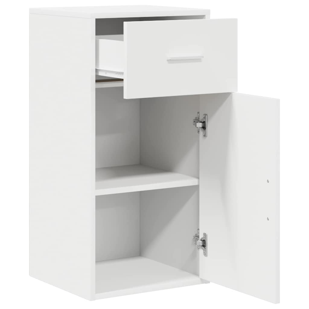 Πλαϊνό γραφείο με συρτάρι Λευκό 38 x 34 x 75 εκ - Pakobazaar