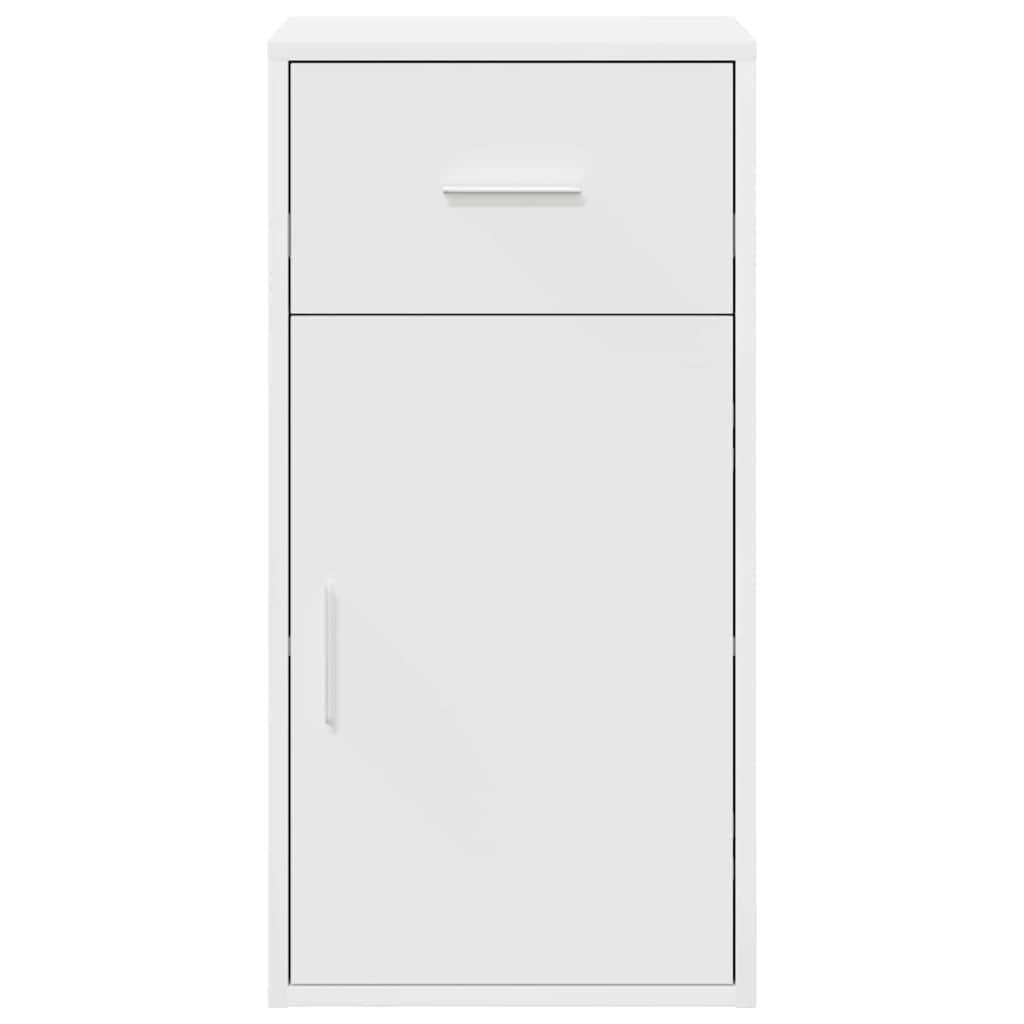 Πλαϊνό γραφείο με συρτάρι Λευκό 38 x 34 x 75 εκ - Pakobazaar
