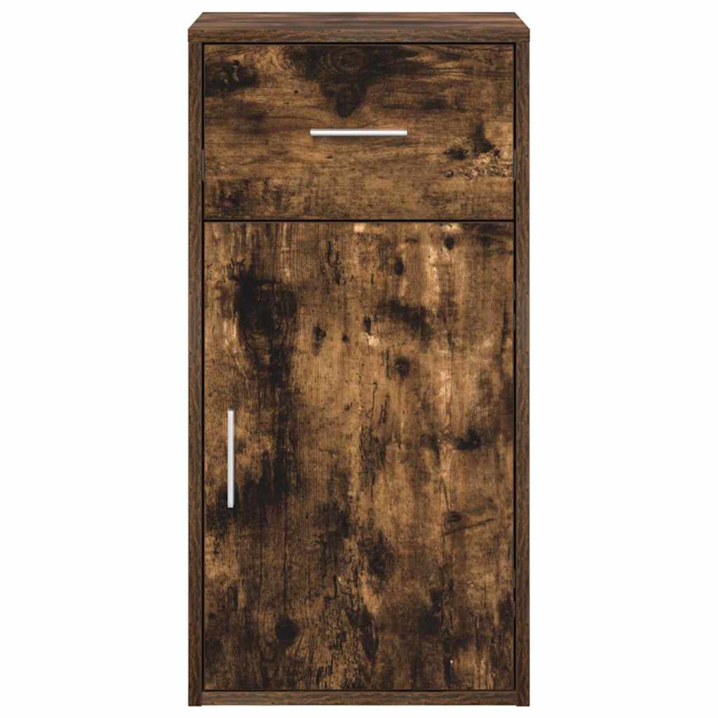 Πλαϊνό γραφείο με συρτάρι Καπνιστό Δρύς 38 x 34 x 75 εκ - Pakobazaar