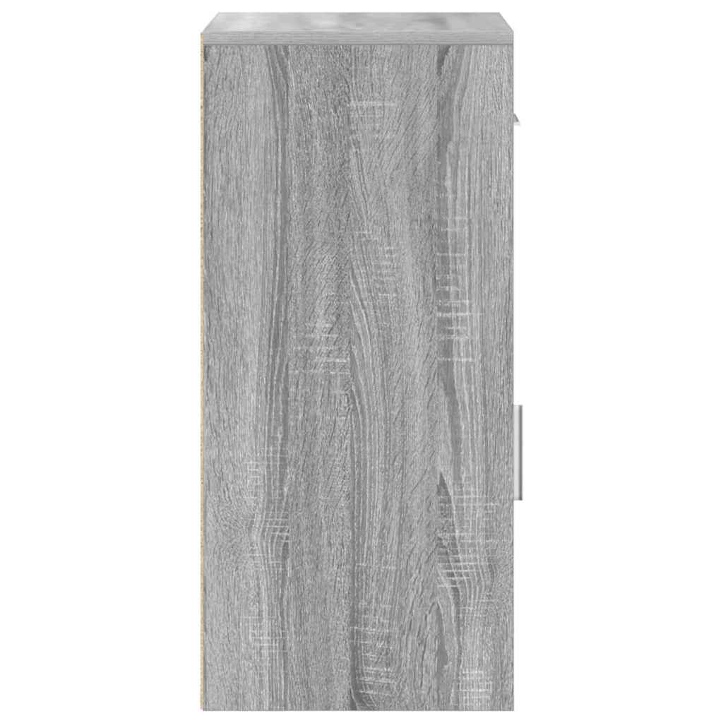 Πλαϊνό γραφείο με συρτάρι Γκρίζο Σονομα 38 x 34 x 75 εκ - Pakobazaar