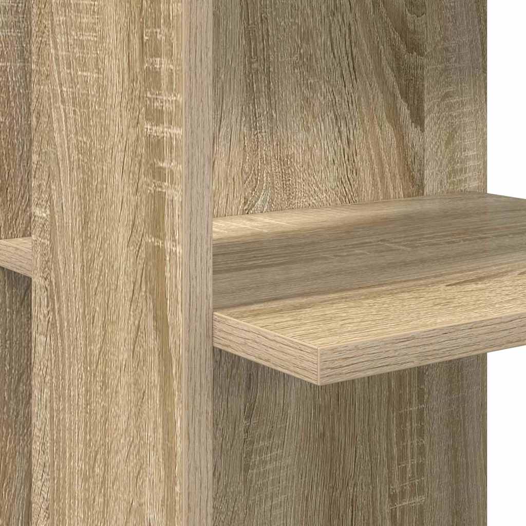 Γωνιακό γραφείο με ράφι Δρύς Sonoma 140 x 113,5 x 75 εκ. - Pakobazaar