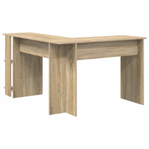 Γωνιακό γραφείο με ράφι Δρύς Sonoma 140 x 113,5 x 75 εκ. - Pakobazaar