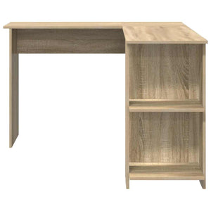 Γωνιακό γραφείο με ράφι Δρύς Sonoma 140 x 113,5 x 75 εκ. - Pakobazaar