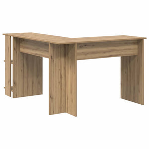 Γωνιακό γραφείο με ράφι Artisan Oak 140 x 113,5 x 75 εκ. - Pakobazaar