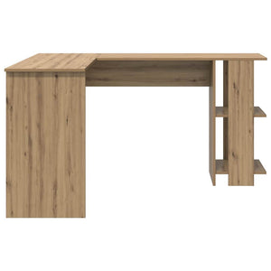 Γωνιακό γραφείο με ράφι Artisan Oak 140 x 113,5 x 75 εκ. - Pakobazaar