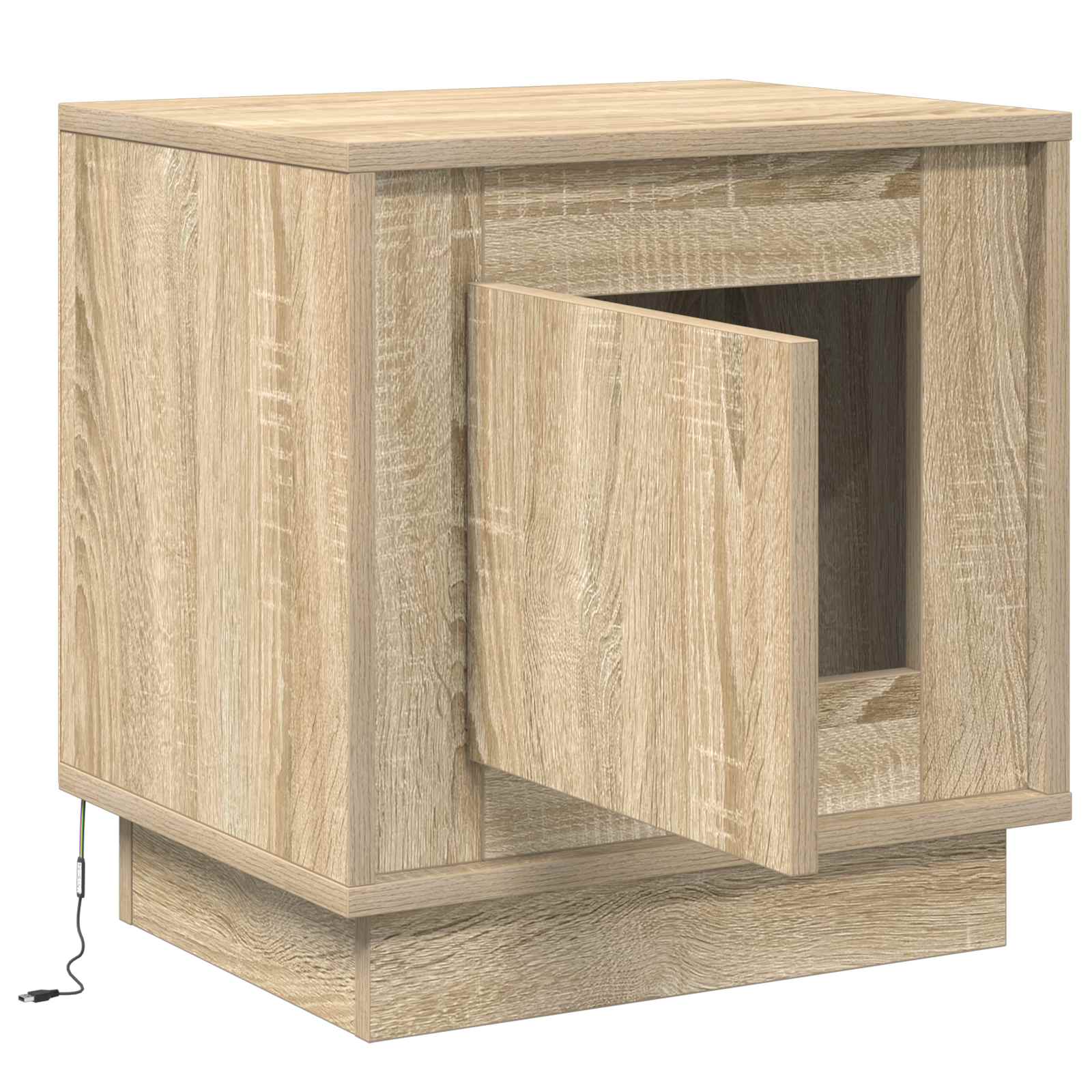 Κομοδίνο Δρύς Sonoma 44 x 34,5 x 45 εκ Επεξεργασμένο ξύλο - Pakobazaar