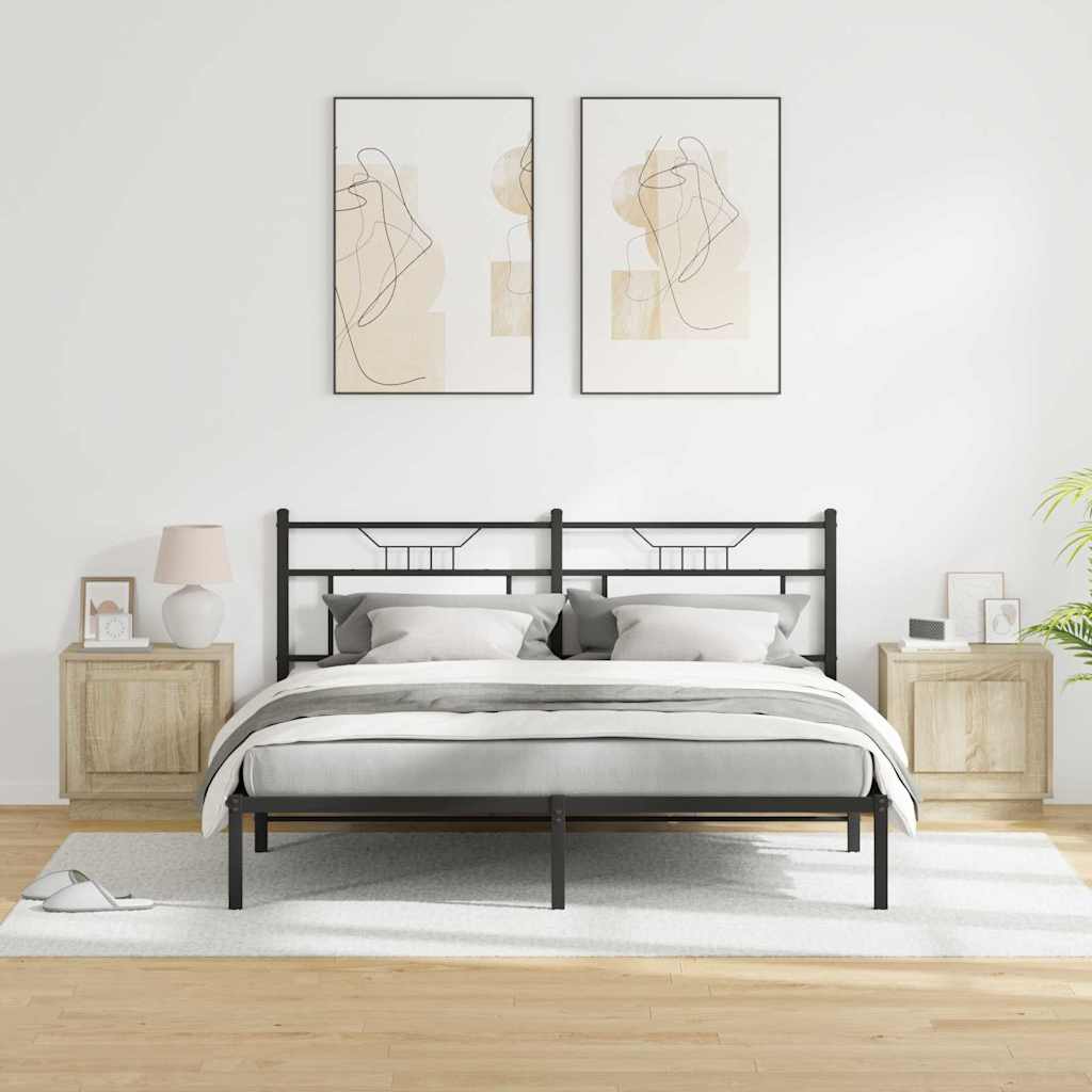 Κομοδίνο 2 pcs Δρύς Sonoma 44 x 34,5 x 45 εκ Επεξεργασμένο ξύλο - Pakobazaar