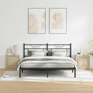 Κομοδίνο 2 pcs Δρύς Sonoma 44 x 34,5 x 45 εκ Επεξεργασμένο ξύλο - Pakobazaar