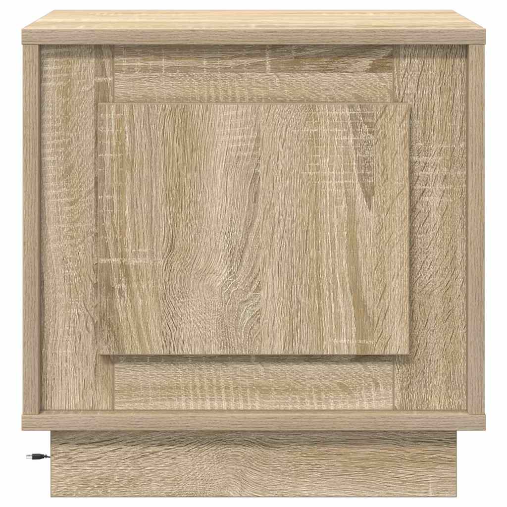 Κομοδίνο 2 pcs Δρύς Sonoma 44 x 34,5 x 45 εκ Επεξεργασμένο ξύλο - Pakobazaar