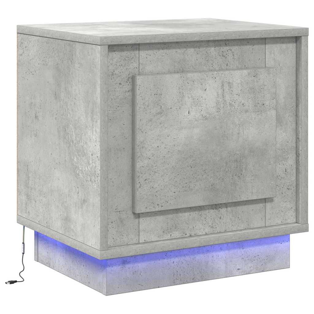 Κομοδίνο 2 pcs Σκυρόδεμα Γκρι 44 x 34,5 x 45 εκ - Pakobazaar