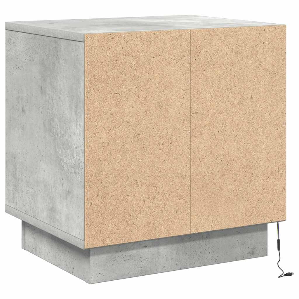 Κομοδίνο 2 pcs Σκυρόδεμα Γκρι 44 x 34,5 x 45 εκ - Pakobazaar