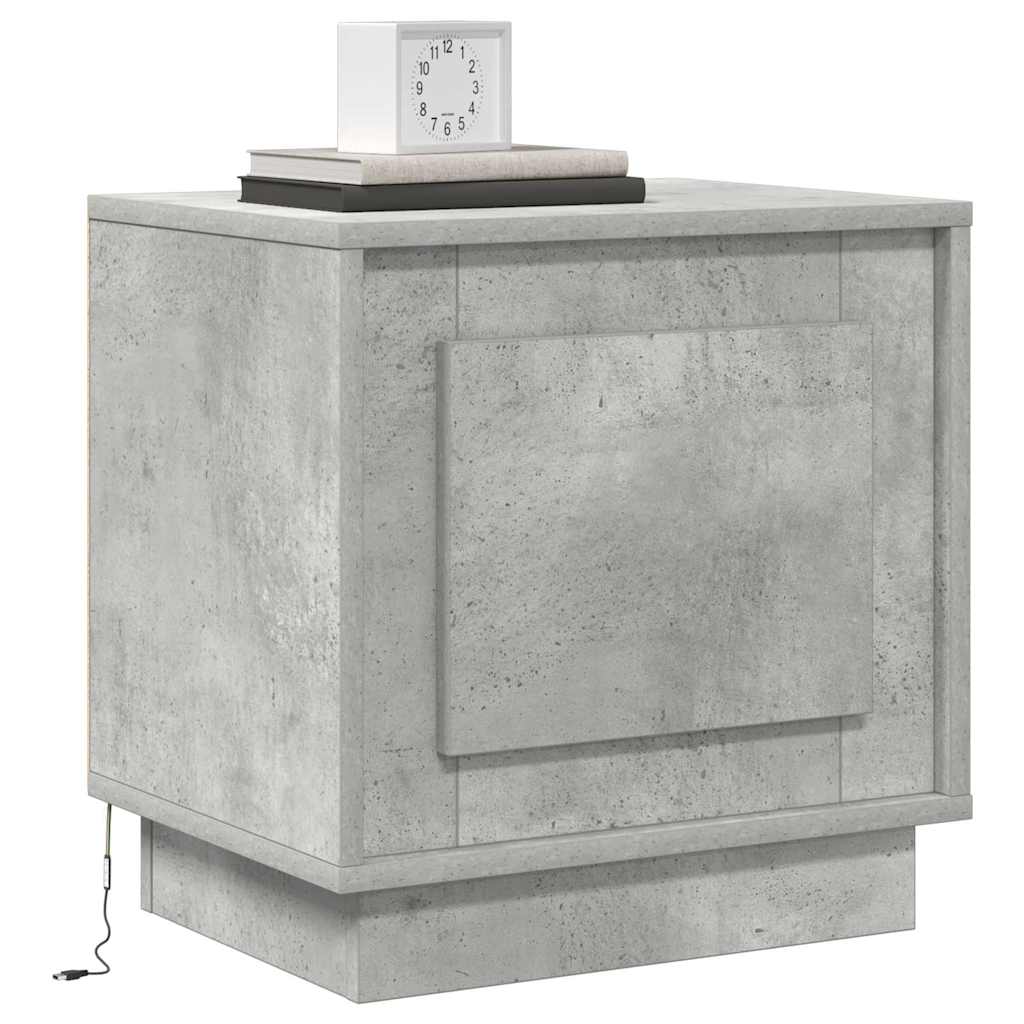 Κομοδίνο 2 pcs Σκυρόδεμα Γκρι 44 x 34,5 x 45 εκ - Pakobazaar