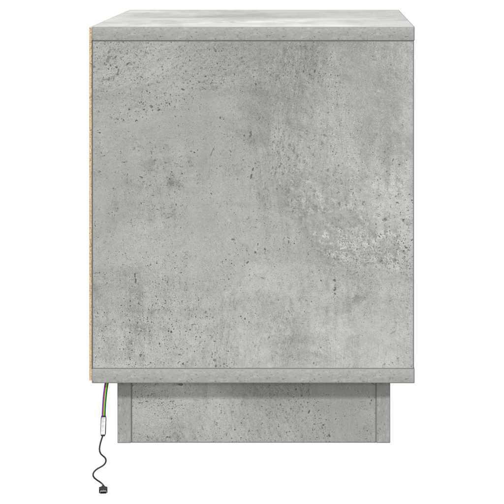Κομοδίνο 2 pcs Σκυρόδεμα Γκρι 44 x 34,5 x 45 εκ - Pakobazaar