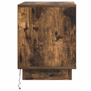 Κομοδίνο 2 pcs Καπνιστό Δρύς 44 x 34,5 x 45 εκ - Pakobazaar
