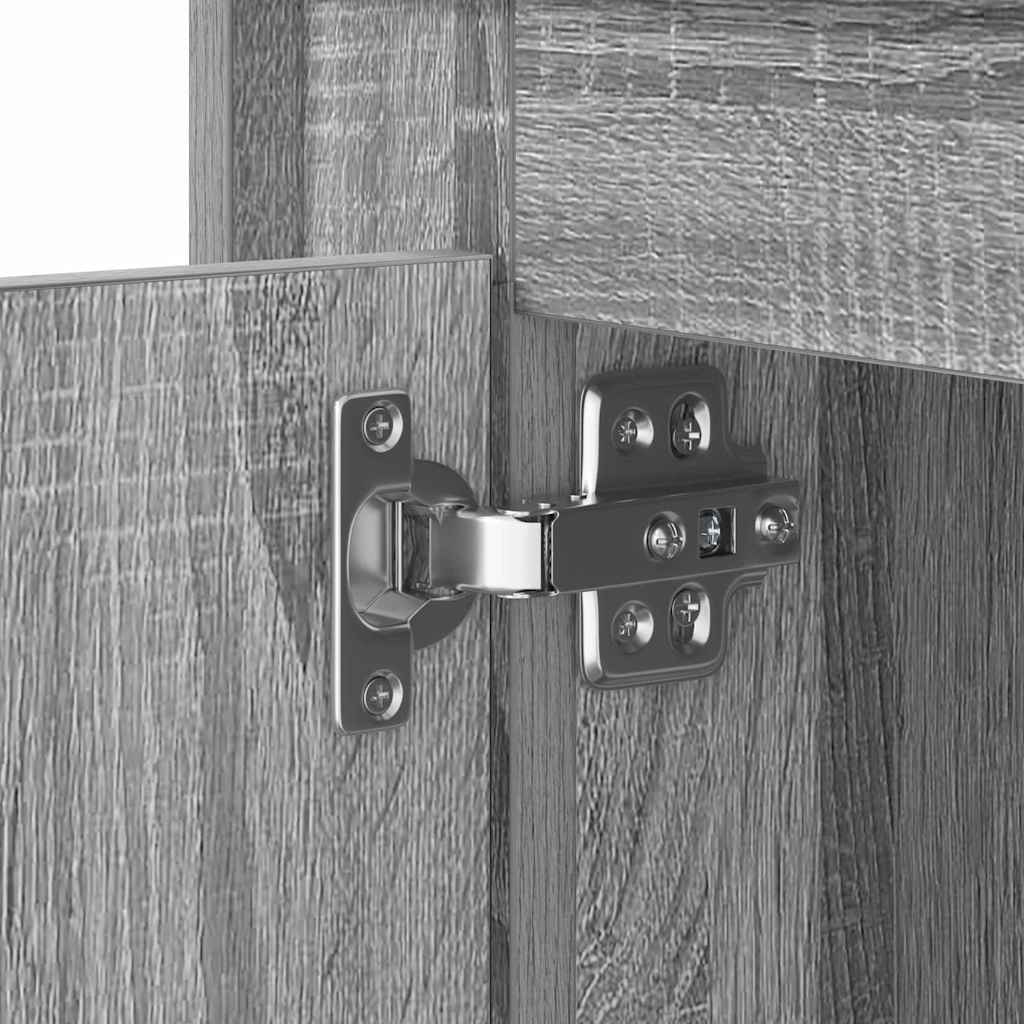 Κομοδίνο Γκρι 44 x 34,5 x 45 εκ Επεξεργασμένο ξύλο - Pakobazaar