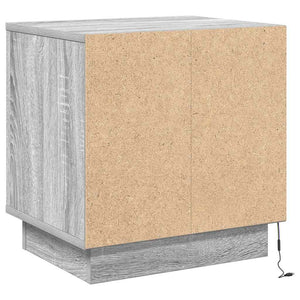Κομοδίνο 2 pcs Γκρι 44 x 34,5 x 45 εκ Επεξεργασμένο ξύλο - Pakobazaar