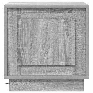 Κομοδίνο 2 pcs Γκρι 44 x 34,5 x 45 εκ Επεξεργασμένο ξύλο - Pakobazaar