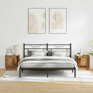 Κομοδίνο 2 pcs Παλιό ξύλο 44 x 34,5 x 45 εκ Επεξεργασμένο ξύλο - Pakobazaar
