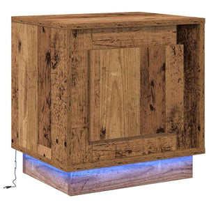 Κομοδίνο 2 pcs Παλιό ξύλο 44 x 34,5 x 45 εκ Επεξεργασμένο ξύλο - Pakobazaar