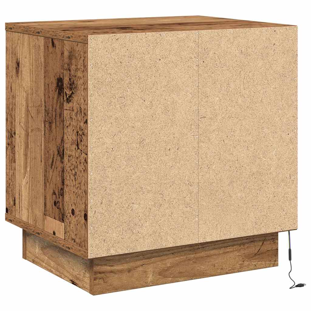 Κομοδίνο 2 pcs Παλιό ξύλο 44 x 34,5 x 45 εκ Επεξεργασμένο ξύλο - Pakobazaar