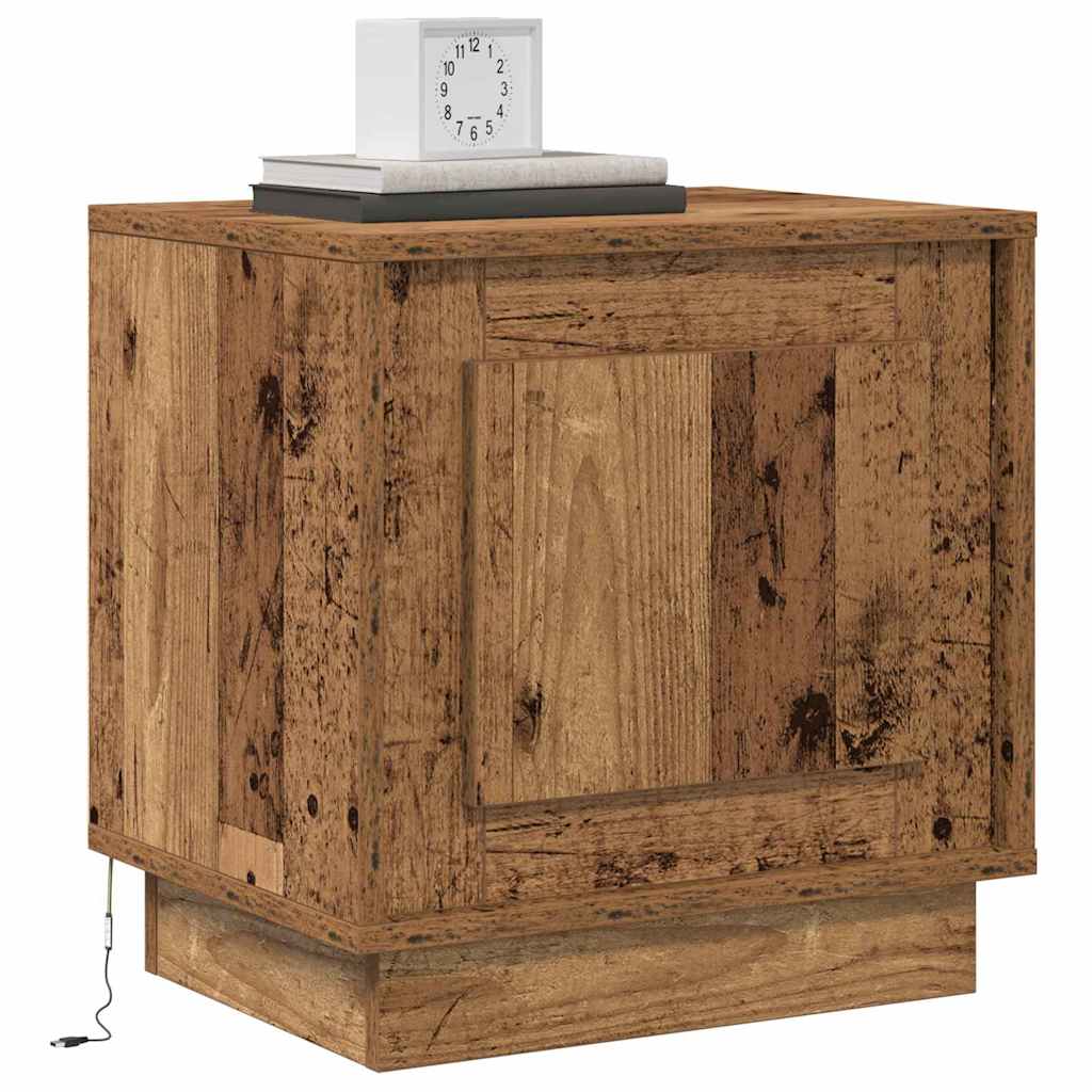 Κομοδίνο 2 pcs Παλιό ξύλο 44 x 34,5 x 45 εκ Επεξεργασμένο ξύλο - Pakobazaar
