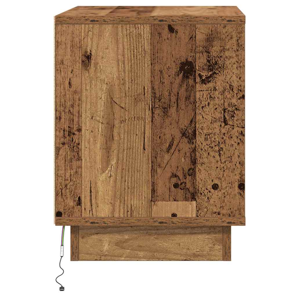 Κομοδίνο 2 pcs Παλιό ξύλο 44 x 34,5 x 45 εκ Επεξεργασμένο ξύλο - Pakobazaar