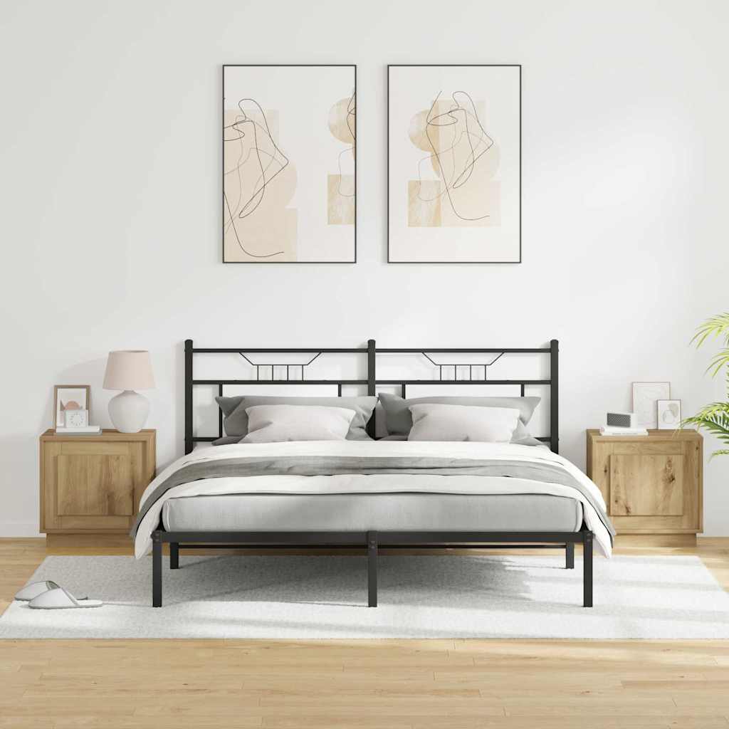 Κομοδίνο 2 pcs Artisan Oak 44 x 34,5 x 45 εκ Επεξεργασμένο ξύλο - Pakobazaar