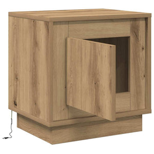 Κομοδίνο 2 pcs Artisan Oak 44 x 34,5 x 45 εκ Επεξεργασμένο ξύλο - Pakobazaar