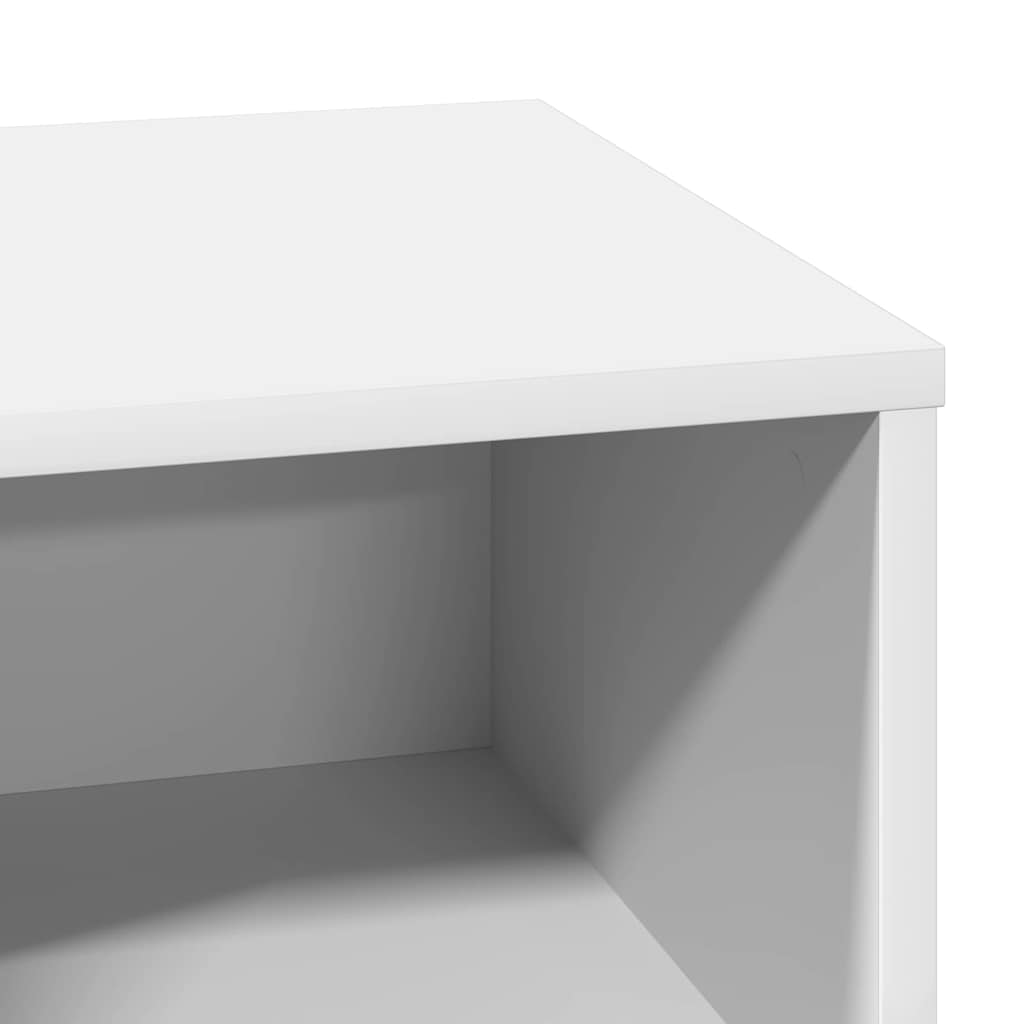 Κομοδίνο 2 pcs Λευκό 50 x 34,5 x 50 εκ. Επεξεργασμένο ξύλο - Pakobazaar