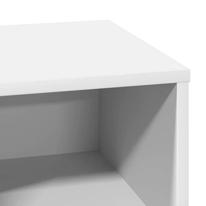 Κομοδίνο 2 pcs Λευκό 50 x 34,5 x 50 εκ. Επεξεργασμένο ξύλο - Pakobazaar