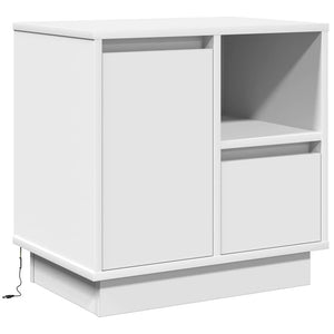 Κομοδίνο 2 pcs Λευκό 50 x 34,5 x 50 εκ. Επεξεργασμένο ξύλο - Pakobazaar