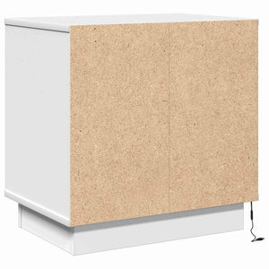 Κομοδίνο 2 pcs Λευκό 50 x 34,5 x 50 εκ. Επεξεργασμένο ξύλο - Pakobazaar