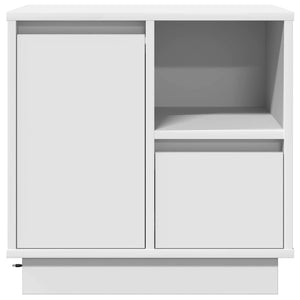 Κομοδίνο 2 pcs Λευκό 50 x 34,5 x 50 εκ. Επεξεργασμένο ξύλο - Pakobazaar