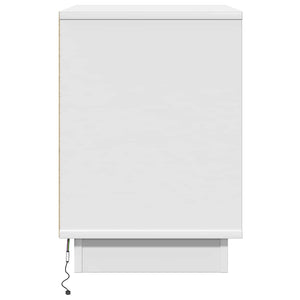 Κομοδίνο 2 pcs Λευκό 50 x 34,5 x 50 εκ. Επεξεργασμένο ξύλο - Pakobazaar