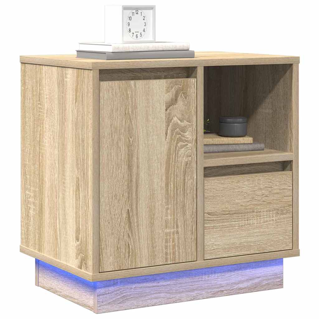 Κομοδίνο Δρύς Sonoma 50 x 34,5 x 50 εκ. Επεξεργασμένο ξύλο - Pakobazaar