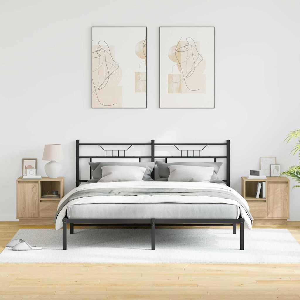 Κομοδίνο με συρτάρι 2 pcs Δρύς Sonoma 50 x 34,5 x 50 εκ. - Pakobazaar
