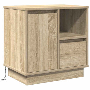 Κομοδίνο με συρτάρι 2 pcs Δρύς Sonoma 50 x 34,5 x 50 εκ. - Pakobazaar