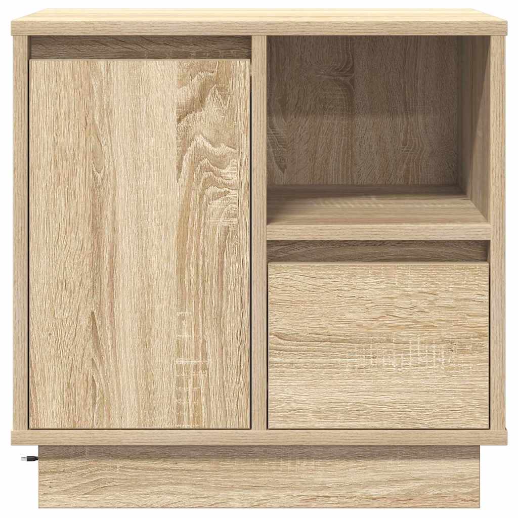Κομοδίνο με συρτάρι 2 pcs Δρύς Sonoma 50 x 34,5 x 50 εκ. - Pakobazaar