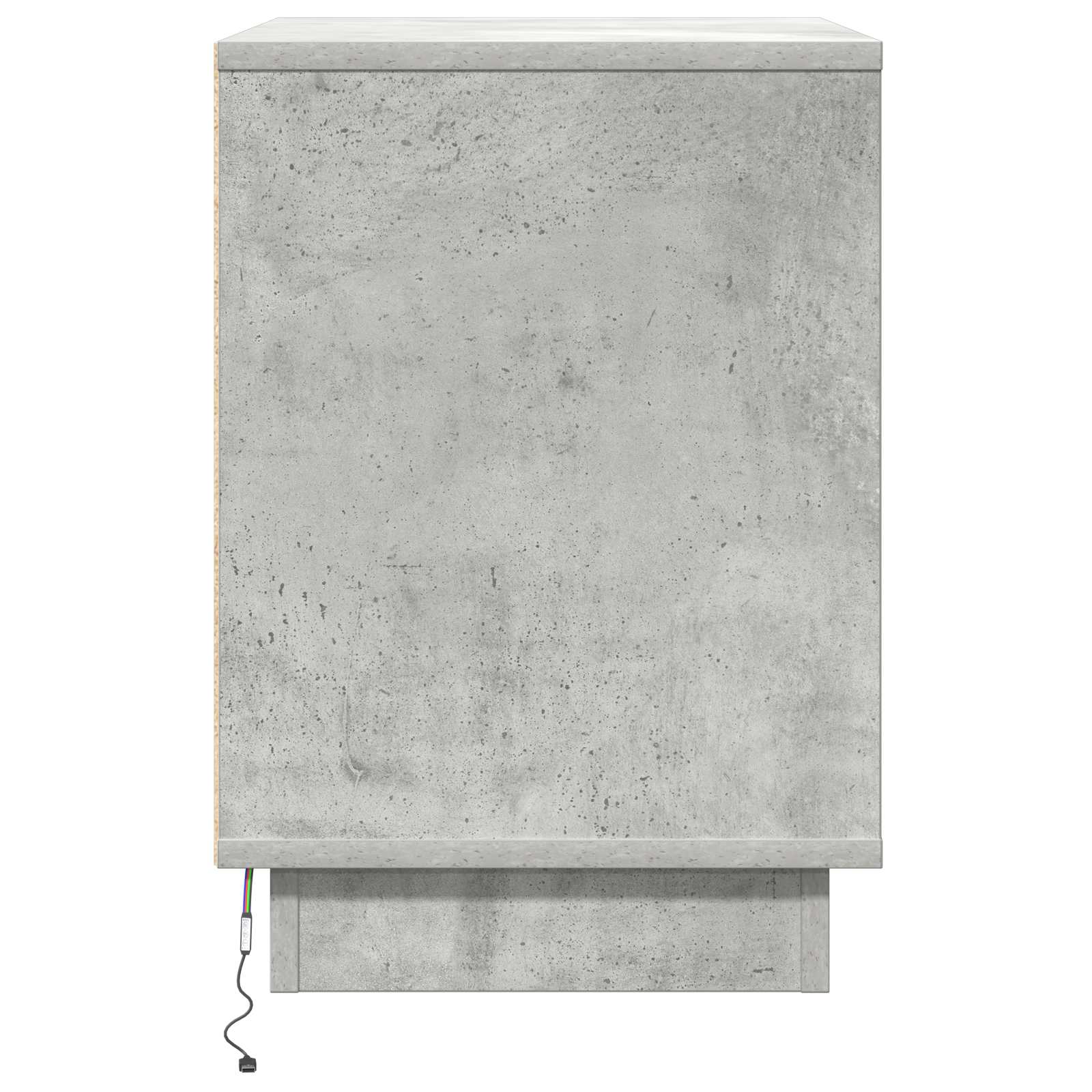Κομοδίνο Σκυρόδεμα Γκρι 50 x 34,5 x 50 εκ. Επεξεργασμένο ξύλο - Pakobazaar