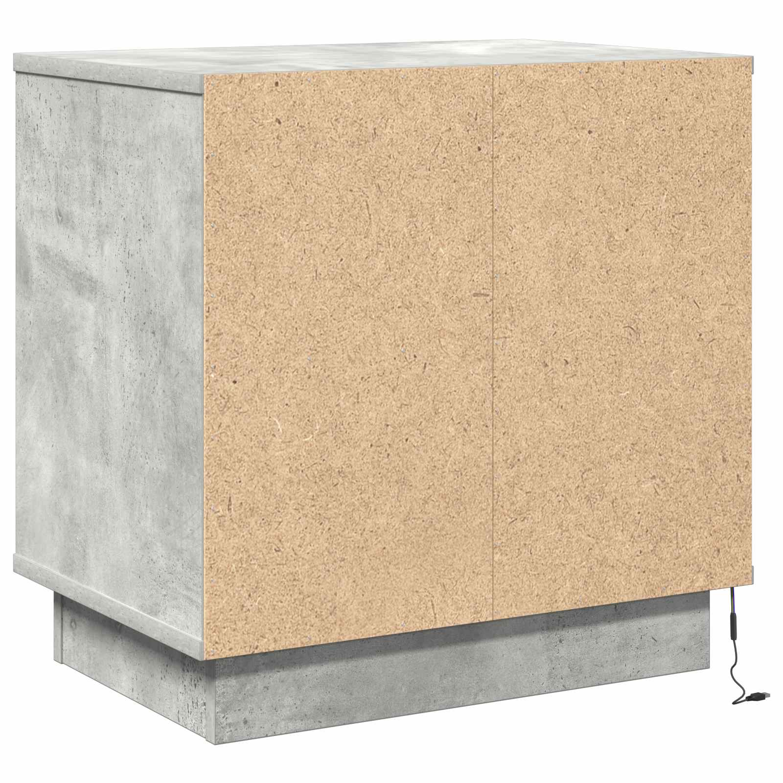 Κομοδίνο με συρτάρι 2 pcs Σκυρόδεμα Γκρι 50 x 34,5 x 50 εκ. - Pakobazaar