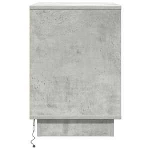 Κομοδίνο με συρτάρι 2 pcs Σκυρόδεμα Γκρι 50 x 34,5 x 50 εκ. - Pakobazaar