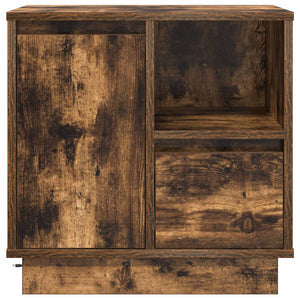 Κομοδίνο με συρτάρι 2 pcs Καπνιστό Δρύς 50 x 34,5 x 50 εκ. - Pakobazaar