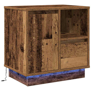 Κομοδίνο 2 pcs Παλιό ξύλο 50 x 34,5 x 50 εκ. Επεξεργασμένο ξύλο - Pakobazaar