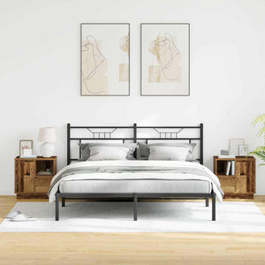 Κομοδίνο 2 pcs Παλιό ξύλο 50 x 34,5 x 50 εκ. Επεξεργασμένο ξύλο - Pakobazaar