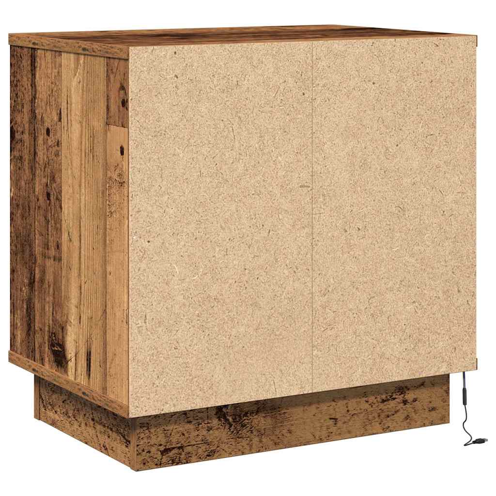 Κομοδίνο 2 pcs Παλιό ξύλο 50 x 34,5 x 50 εκ. Επεξεργασμένο ξύλο - Pakobazaar