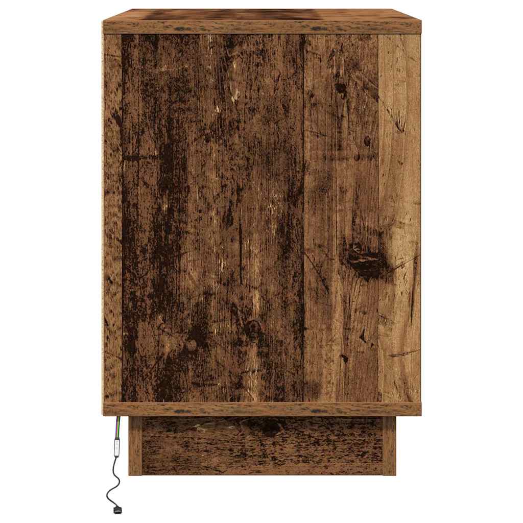 Κομοδίνο 2 pcs Παλιό ξύλο 50 x 34,5 x 50 εκ. Επεξεργασμένο ξύλο - Pakobazaar
