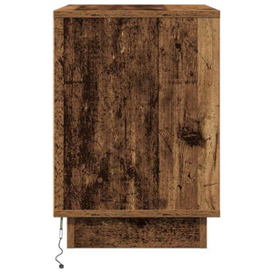 Κομοδίνο 2 pcs Παλιό ξύλο 50 x 34,5 x 50 εκ. Επεξεργασμένο ξύλο - Pakobazaar