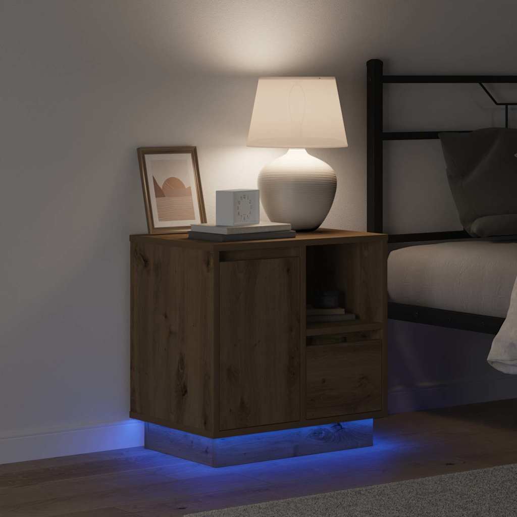 Κομοδίνο Artisan Oak 50 x 34,5 x 50 εκ. Επεξεργασμένο ξύλο - Pakobazaar